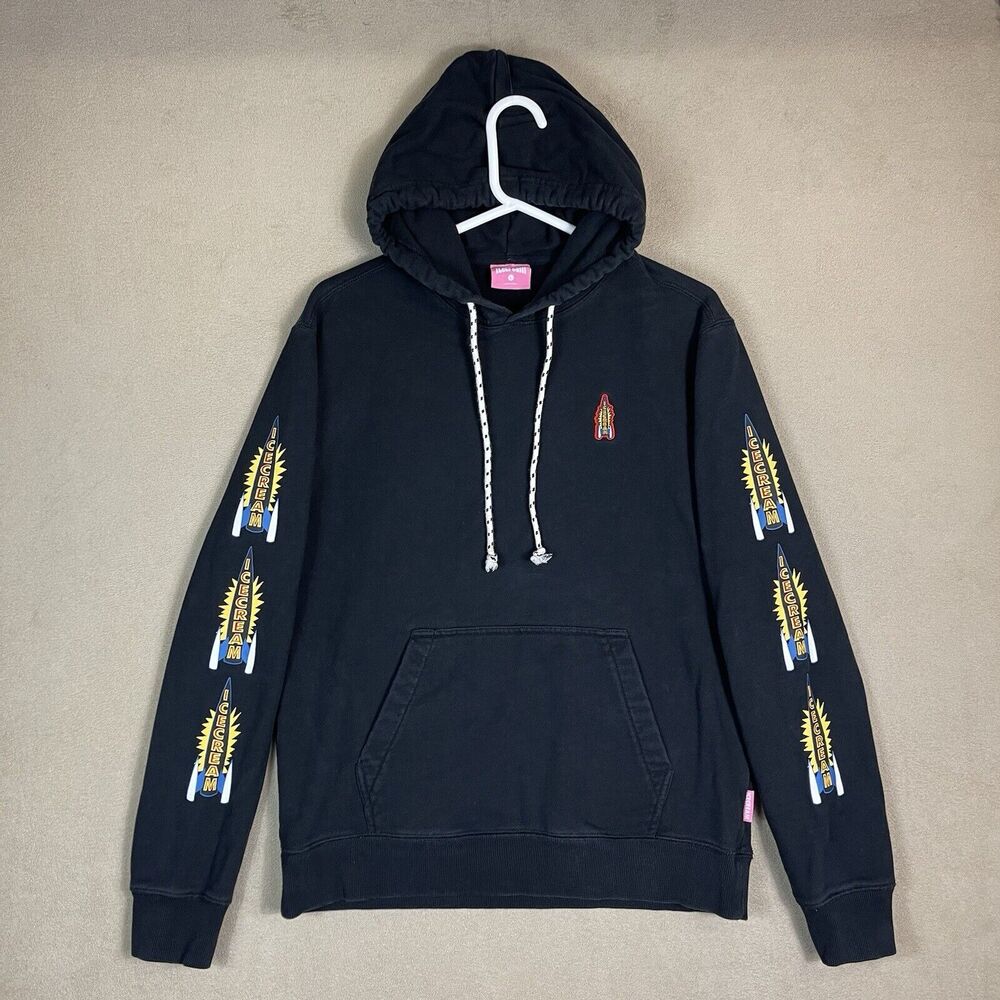 Billionaire Boys Club Icecream Hoodie Mens Large Black‎ Pullover Sweater Adult